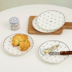 한국도자기 포지타노 접시 16.5cm, 그린, 4개, 접시 4p