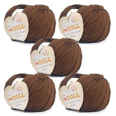 Knitt Idol 編織線 45g, 26 棕色, 5個