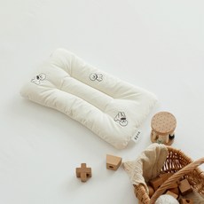 songsong 孩童護頸枕頭, 刺繡比熊犬(象牙白)