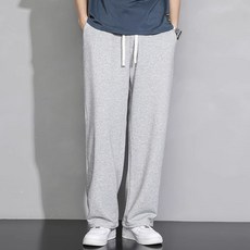 Elsso 男士Homme大尺碼直筒運動刷毛鬆緊帶長褲