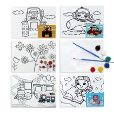 Teachers 壓克力畫布著色繪畫DIY 6件組, 長方形, 1個