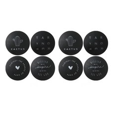 Brisk Style 家具防撞防噪音緩衝貼紙4件組, 黑色, 2套