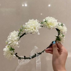 新娘婚禮裝飾花冠, 白色的