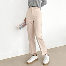 잘빠진 여성용 위드 베이직 세미 슬랙스
