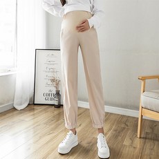 孕婦哪裡都適合的休閒束口褲