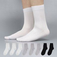 싹스윕 남성용 정직하게 만들어 쫀쫀한 엣지 골지 중목 양말 8켤레