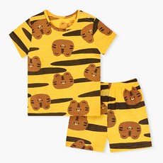 Uni FRIend 童款老虎圖案5分袖T恤短褲組