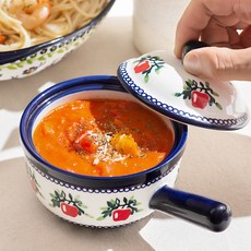 MAISON OBJET Praka 附把手湯碗 1入, 蘋果, 340ml