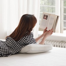 冰絲華夫格涼感頸椎枕, 1個, 象牙白