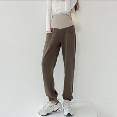 Offri孕婦寬鬆版型運動束口褲