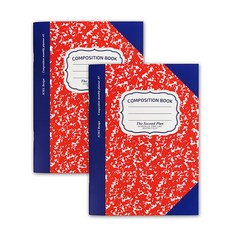 아이씨엘디자인 컴포지션 먼슬리 세컨 플래너 2P 세트, 레드, 1세트