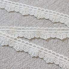 슈슈룸 레이스 면레이스 망사레이스 토숀레이스 270cm 22 망사 조개, 아이보리, 1개