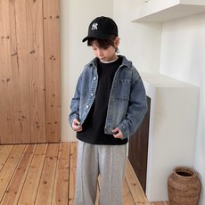 FROMI 兒童口袋丹寧夾克