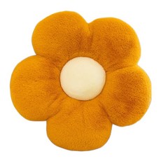 Bluefog 柔軟花瓣沙發靠墊枕頭 + 枕芯, 01 黃色