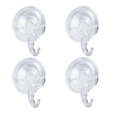 i-MATE 真空吸盤式環形掛勾, 4個, 透明