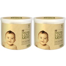 NATURE LOVE MERE 新生兒棉花棒, 600支, 2盒