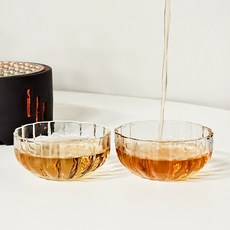 티이야기 구름 내열유리 찻잔 85ml S210-1, 투명, 2개