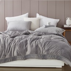 휴고하우스 호텔베딩 고밀도 자수 퀼팅 겨울 극세사이불