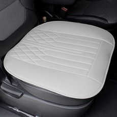 打孔皮革防滑汽車坐墊, 1個, 灰色