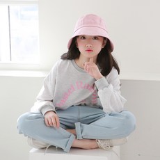 Nanajuni 女童粉彩牛仔配色上下衣套裝