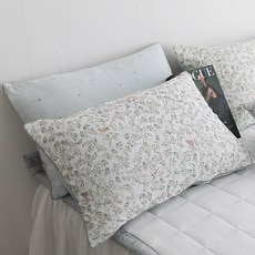 g BEDDING 閃亮接觸涼感夏季涼爽枕頭套 + 枕芯套組, 粉紅色, 2套