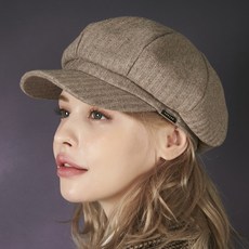 VARZAR 金屬徽標羊毛報童帽