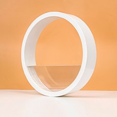21세기트랜드 자이라 인테리어 다육식물 수경재배 벽걸이 화분 화이트, 1개