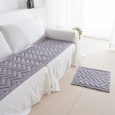 La Pomme 素色鋸齒狀絎縫沙發墊+坐墊