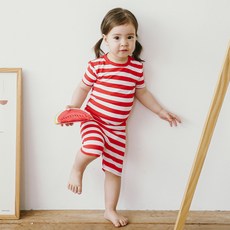 VAENAIT BABY 兒童嫘縈短袖居家服上下套裝