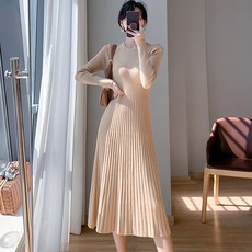 LUNA GIRL Notid 針織連身裙, 米色