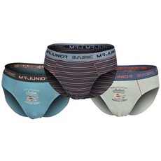 MRJUNIOR 男童天絲三角褲三角短褲 3 件套