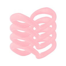 粉彩瑜珈環 4入, 粉紅色