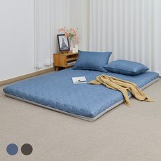 Magic Bed 柔軟可折疊床墊, 摩登藍