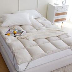 about cozy Always 超細纖維鬆緊帶超薄床墊, 沙米色