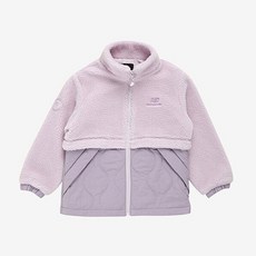 New Balance 兒童戶外拼色搖粒絨拉鍊T恤