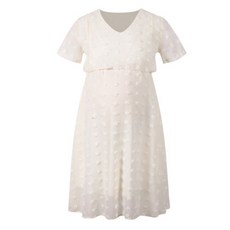 孕婦哺乳短袖連身裙