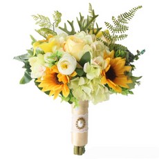 Min Sung Company仿真向日葵花束花束, 混合顏色