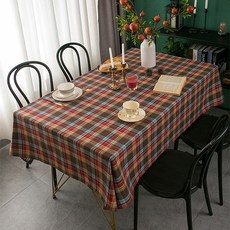 마켓피오 포근한 뉴 체크식탁보, 타입3