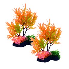 아쿠아테라 어항 장식 인조수초 AT606T, 혼합색상