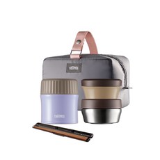THERMOS 膳魔師 Plus 保溫便當盒組 TKLG-900, 甜薰衣草紫, 1組