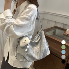 Elsso Marbling 二合一斜背包 + 鑰匙圈組合, 灰色(包)