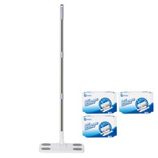 MONACO OLIVE 靜電除塵拖把 + 鑽石紋除塵布 30p x 3件組, 1套