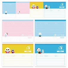 FLUFFY House 一套 4 x 2p 寬的隔間，用於水平打開 180 度的小學佈告板, 混色, 1套