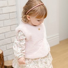 Tartine et Chocolat 女童 GR Bonjour 毛絨背心