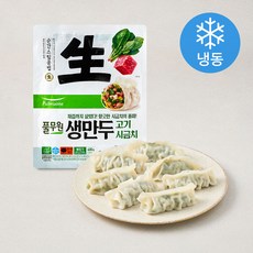 풀무원 생만두 고기시금치 (냉동), 400g, 1개
