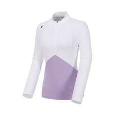 볼빅 여성용 골프 UV차단 배색 반집업 티셔츠 VLTSL203