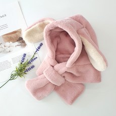 woojooi 幼兒用兔子保暖圍巾帽