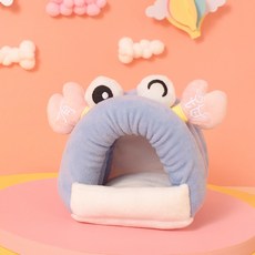 Yoreungae 小動物可愛溫暖藏身處 S, 1個, 藍色花蟹