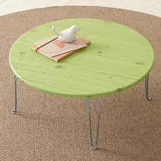 YEDAUM Sweet 輕量折疊圓形飯桌 R600, 綠色, 2人