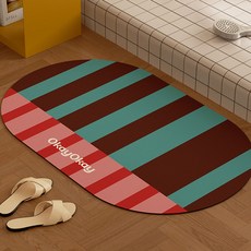 하이어데코 북유럽 규조토 흡수 발매트 3.5mm, 레트로 A